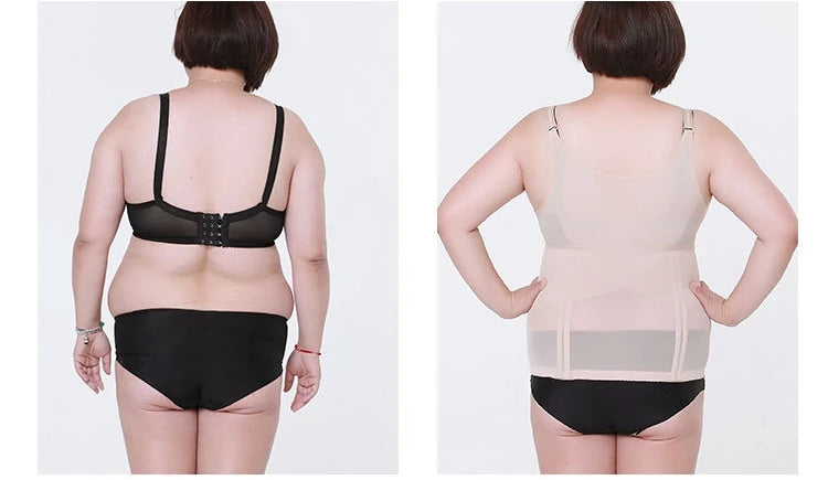 High Elastic Adjustable Slimming Body Shaper for Women – Plus Size Waist Corset Bodysuit