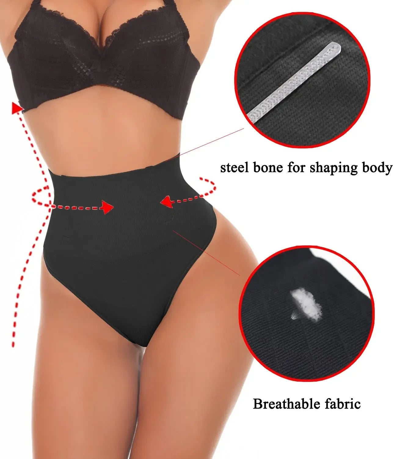 High-Waist Shaping Boyshort Panties – Tummy Control & Butt Lift