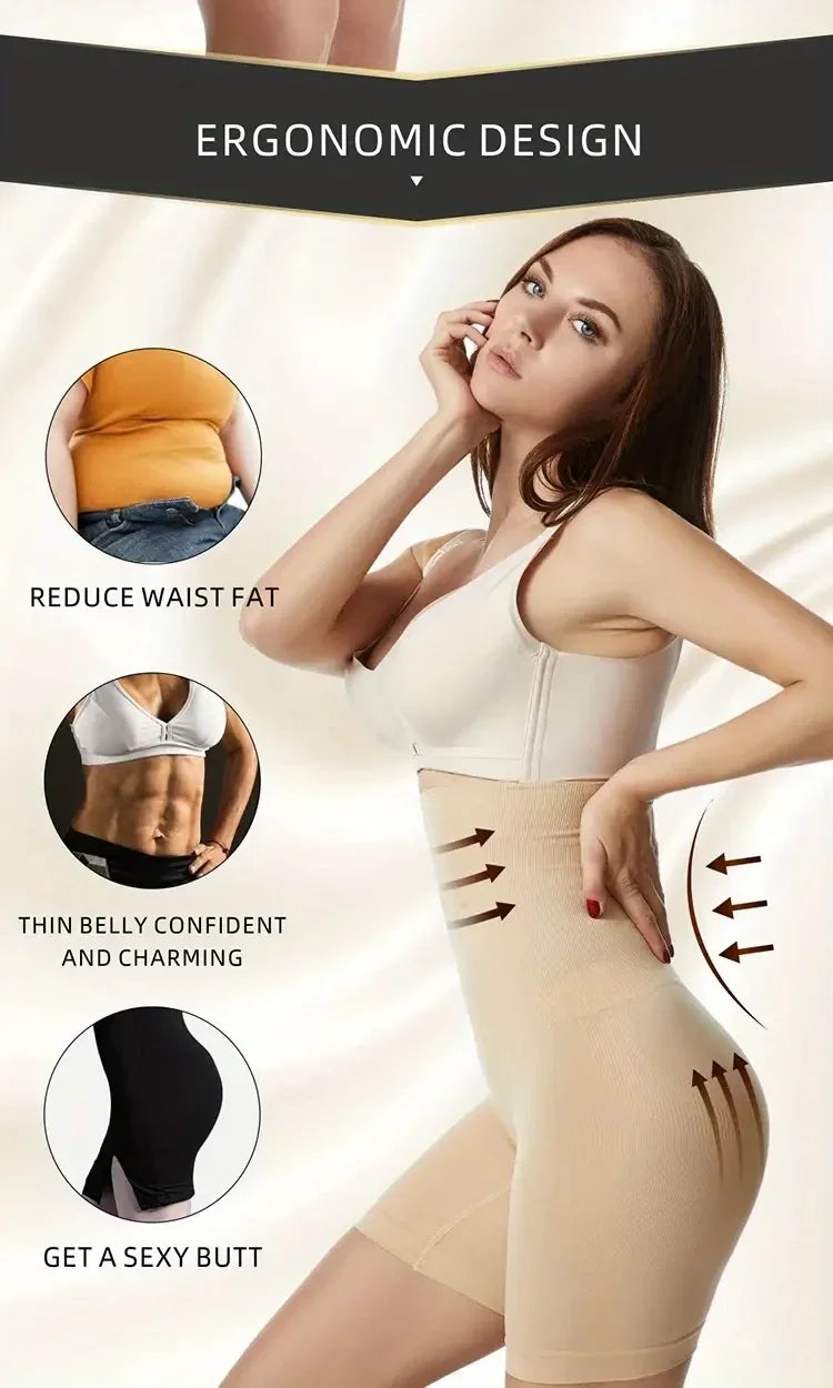 High-Waist Shaping Boyshort Panties – Tummy Control & Butt Lift