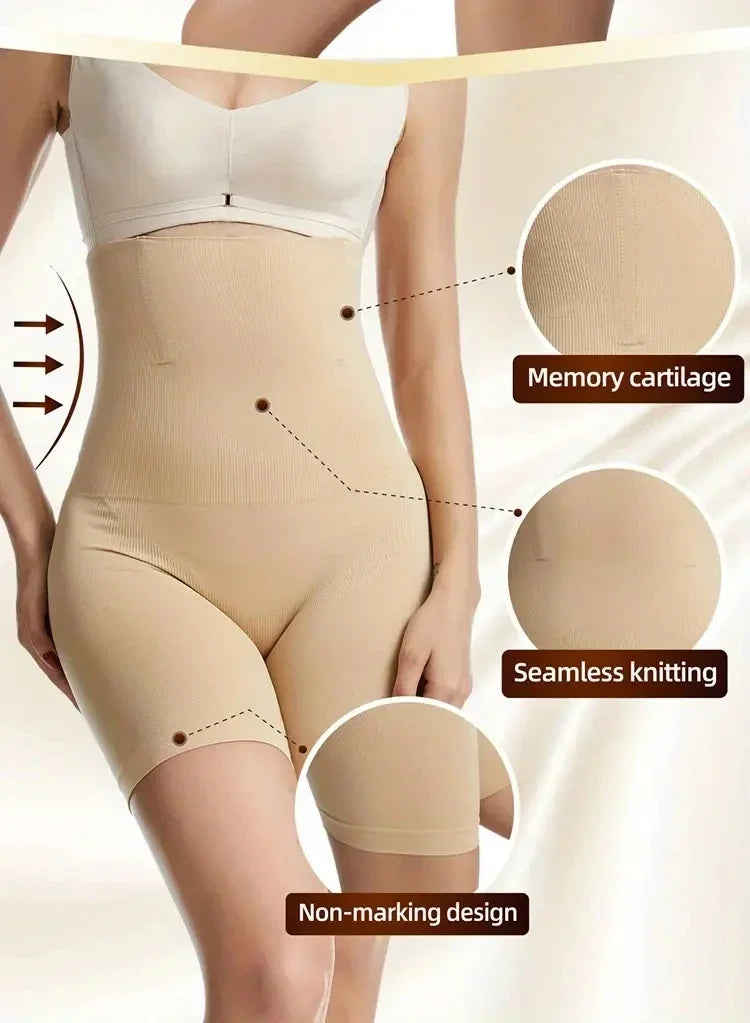 High-Waist Shaping Boyshort Panties – Tummy Control & Butt Lift