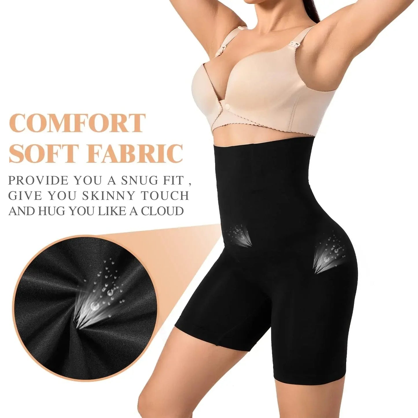 High-Waist Shaping Boyshort Panties – Tummy Control & Butt Lift