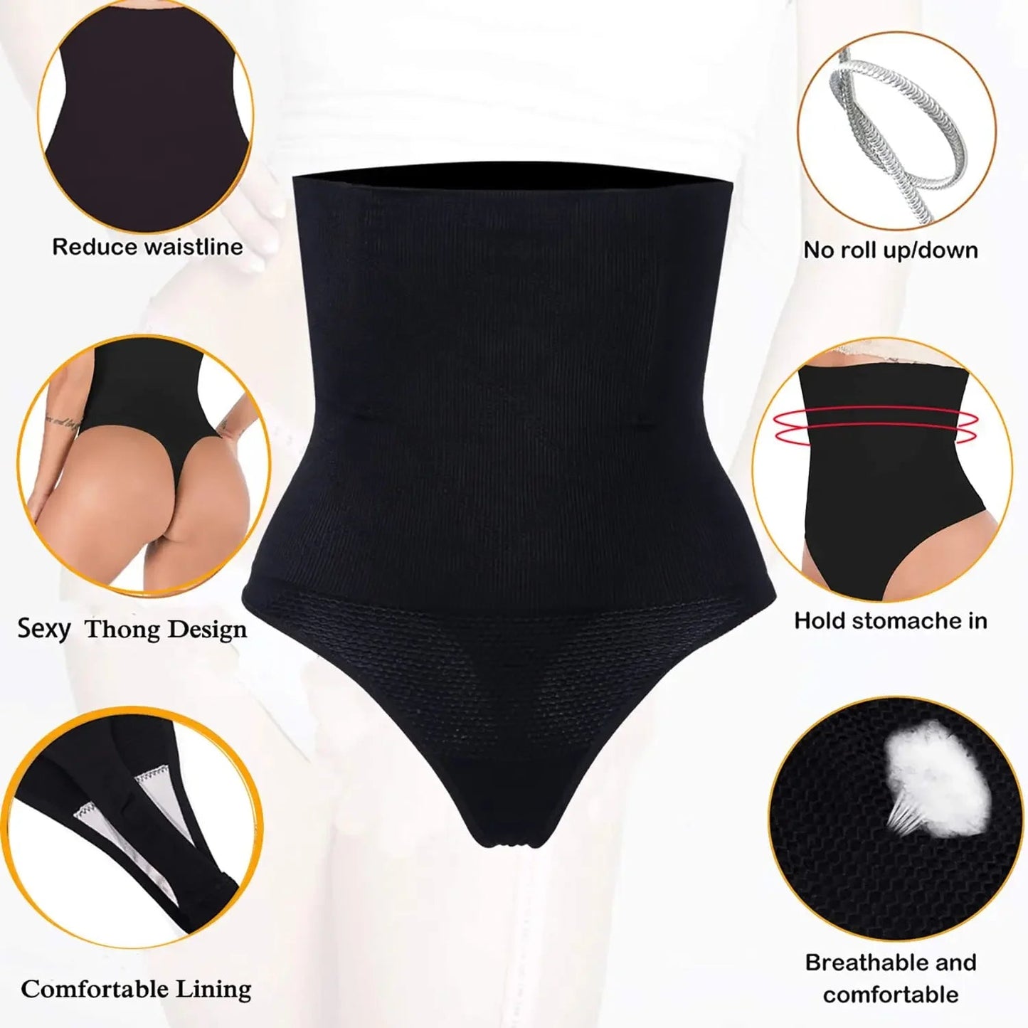 High-Waist Shaping Boyshort Panties – Tummy Control & Butt Lift