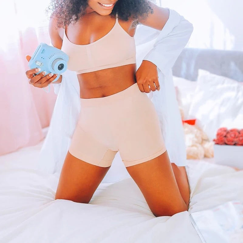 High-Waist Thigh Slimmer Shapewear Panties – Seamless Tummy Control