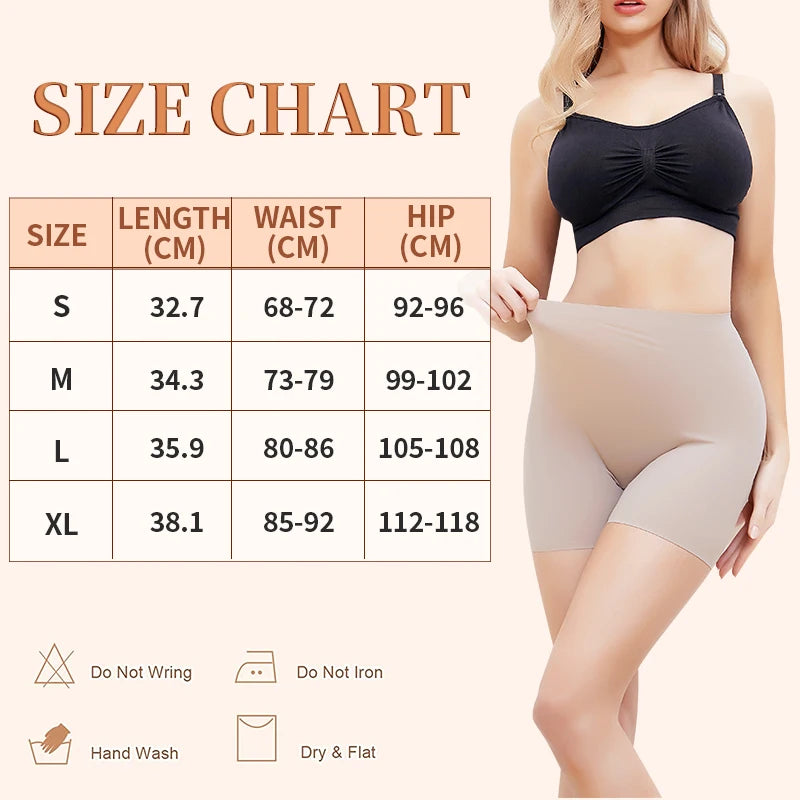 High-Waist Thigh Slimmer Shapewear Panties – Seamless Tummy Control