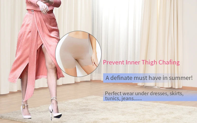 High-Waist Thigh Slimmer Shapewear Panties – Seamless Tummy Control