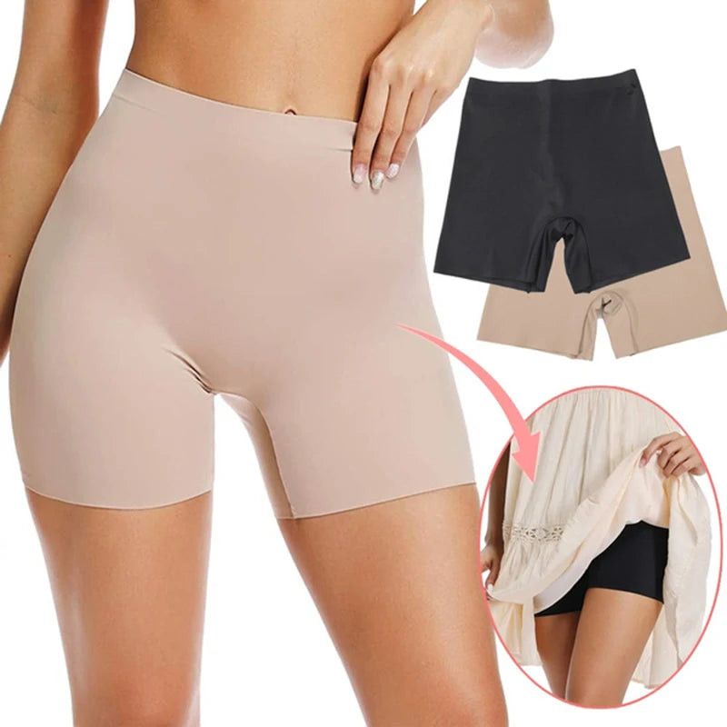 High-Waist Thigh Slimmer Shapewear Panties – Seamless Tummy Control