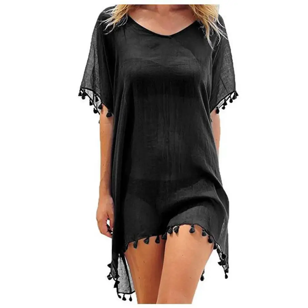Lace Hollow Crochet Beach Cover Up - Summer Swimsuit Tunic for Women 2024