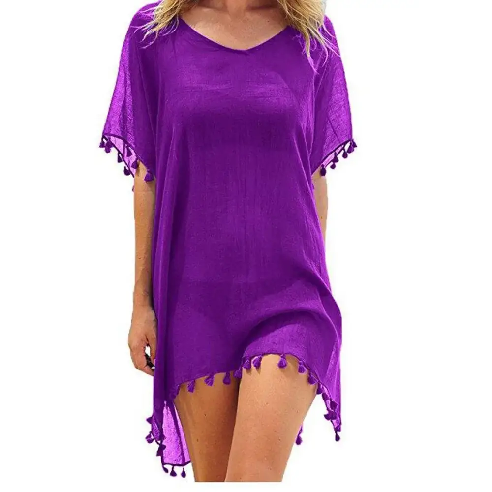 Lace Hollow Crochet Beach Cover Up - Summer Swimsuit Tunic for Women 2024