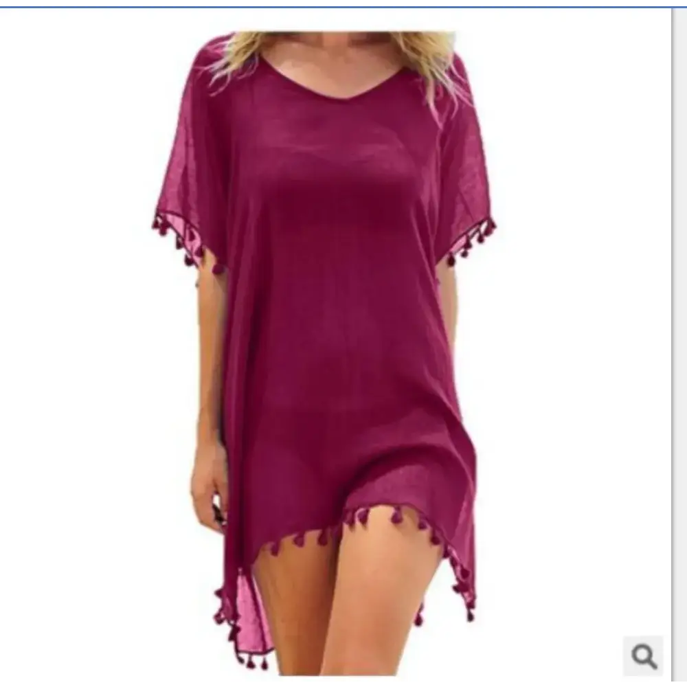 Lace Hollow Crochet Beach Cover Up - Summer Swimsuit Tunic for Women 2024