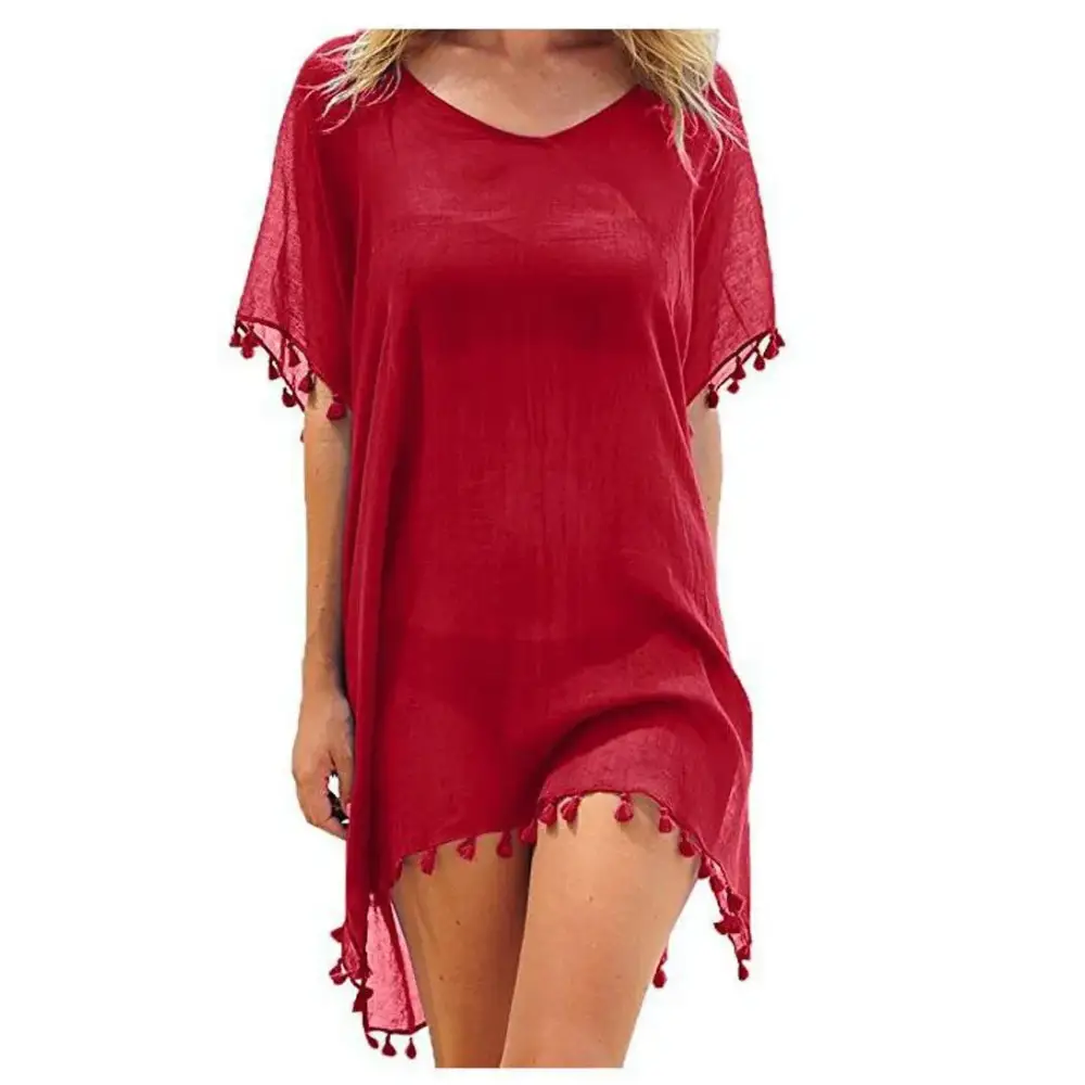 Lace Hollow Crochet Beach Cover Up - Summer Swimsuit Tunic for Women 2024