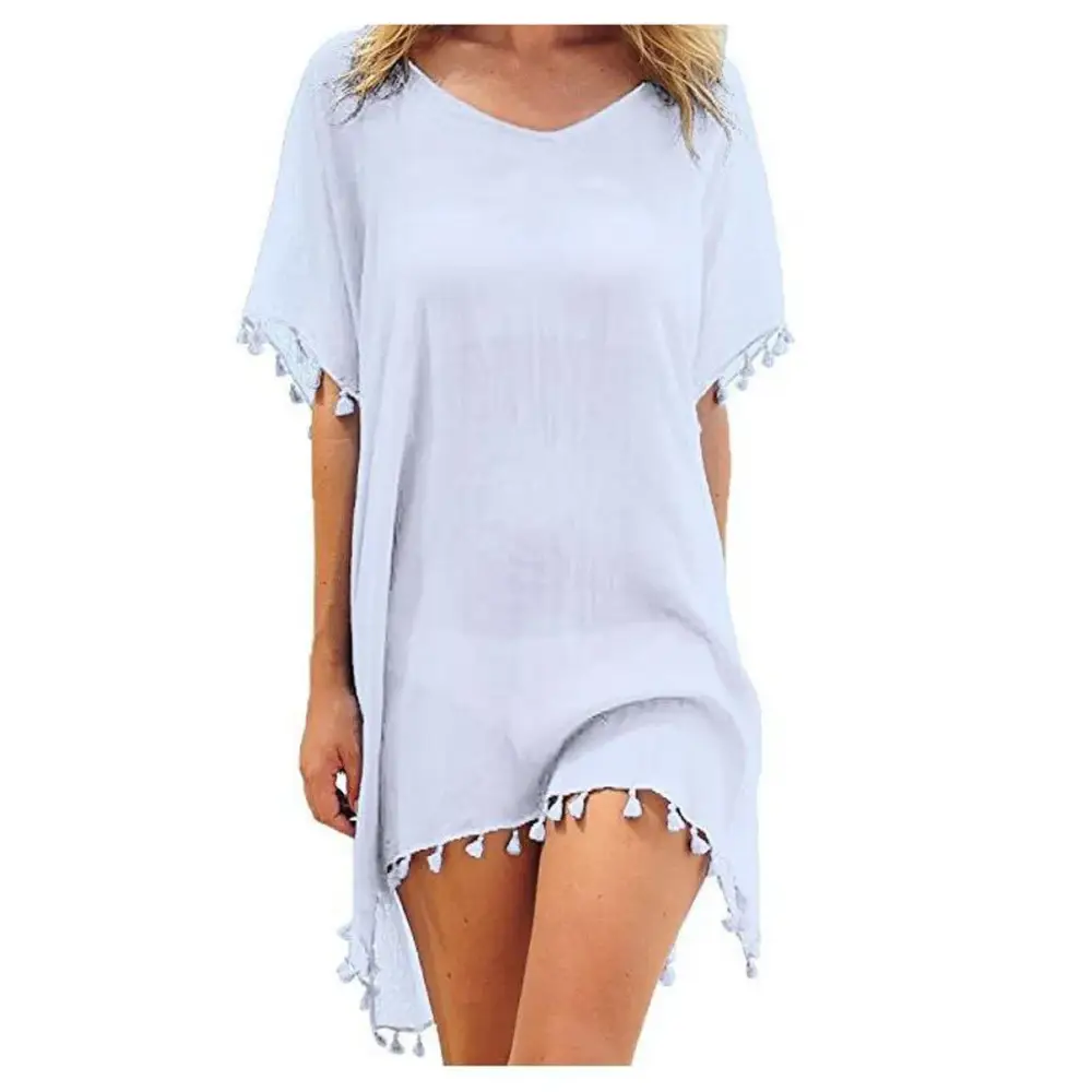 Lace Hollow Crochet Beach Cover Up - Summer Swimsuit Tunic for Women 2024