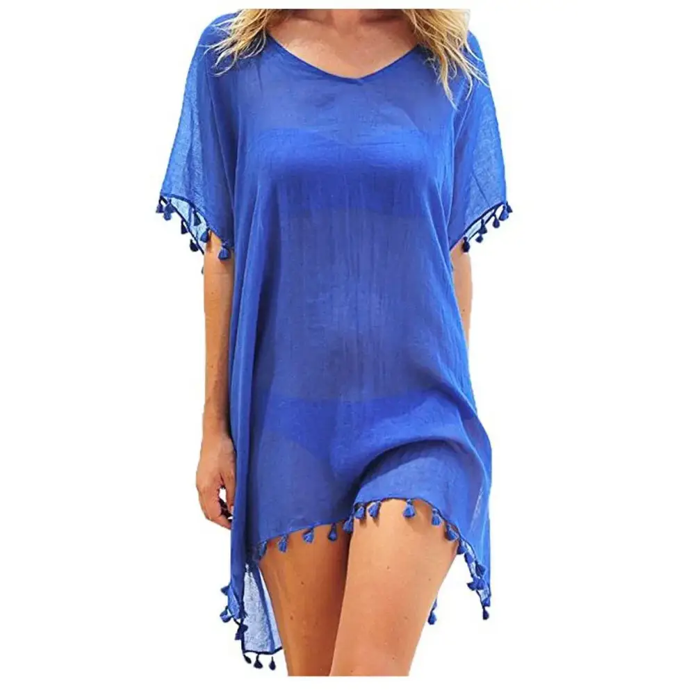 Lace Hollow Crochet Beach Cover Up - Summer Swimsuit Tunic for Women 2024