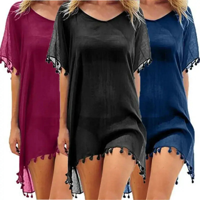 Lace Hollow Crochet Beach Cover Up - Summer Swimsuit Tunic for Women 2024