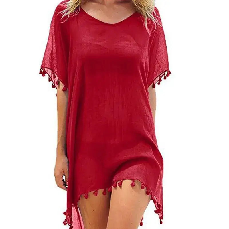 Lace Hollow Crochet Beach Cover Up - Summer Swimsuit Tunic for Women 2024