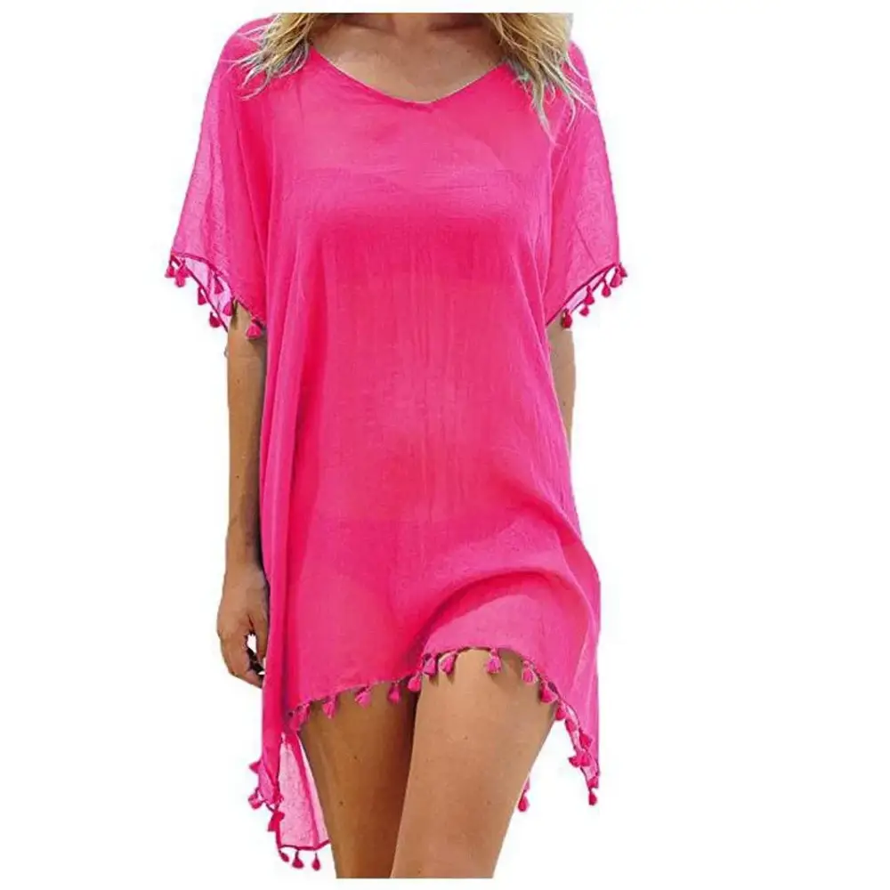 Lace Hollow Crochet Beach Cover Up - Summer Swimsuit Tunic for Women 2024