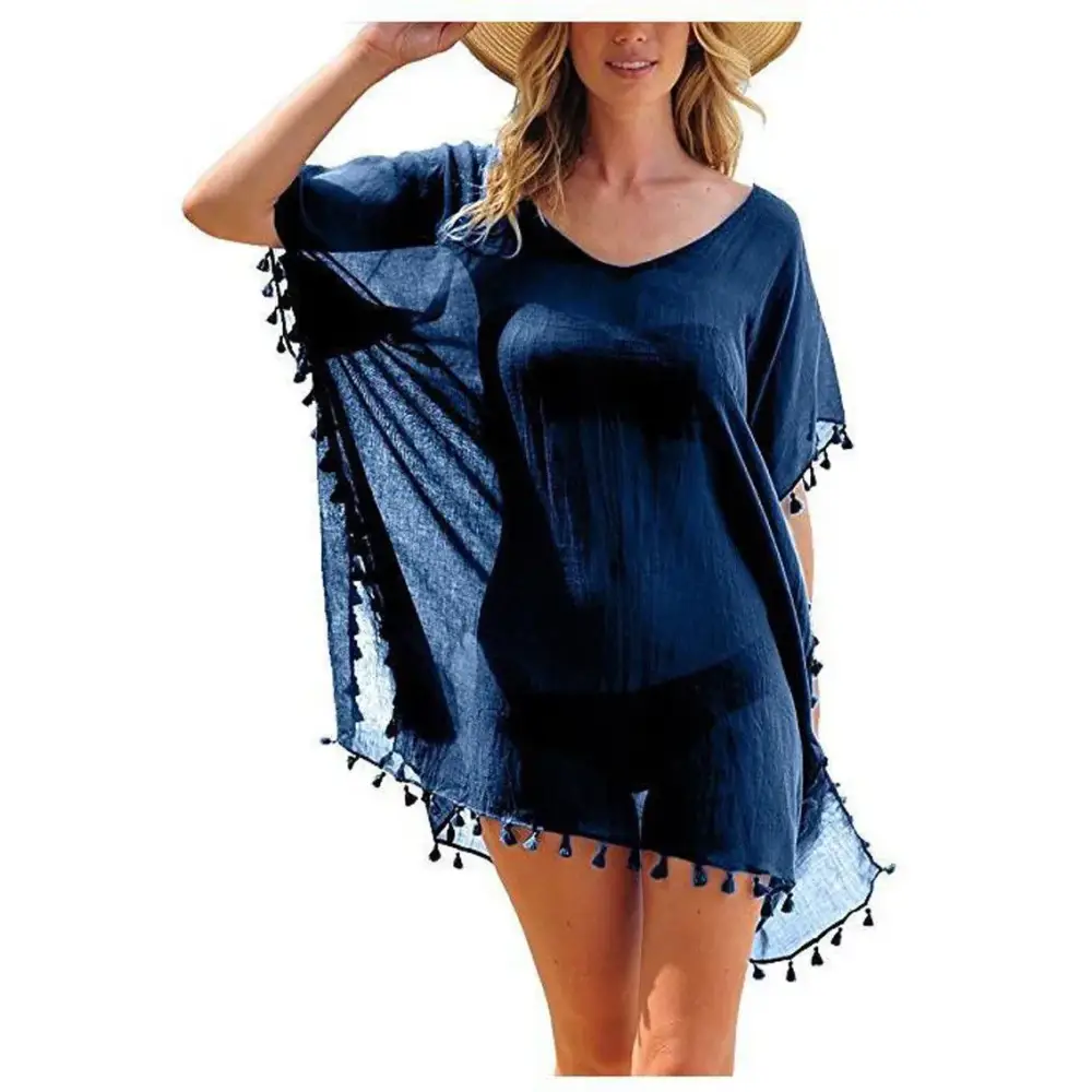 Lace Hollow Crochet Beach Cover Up - Summer Swimsuit Tunic for Women 2024