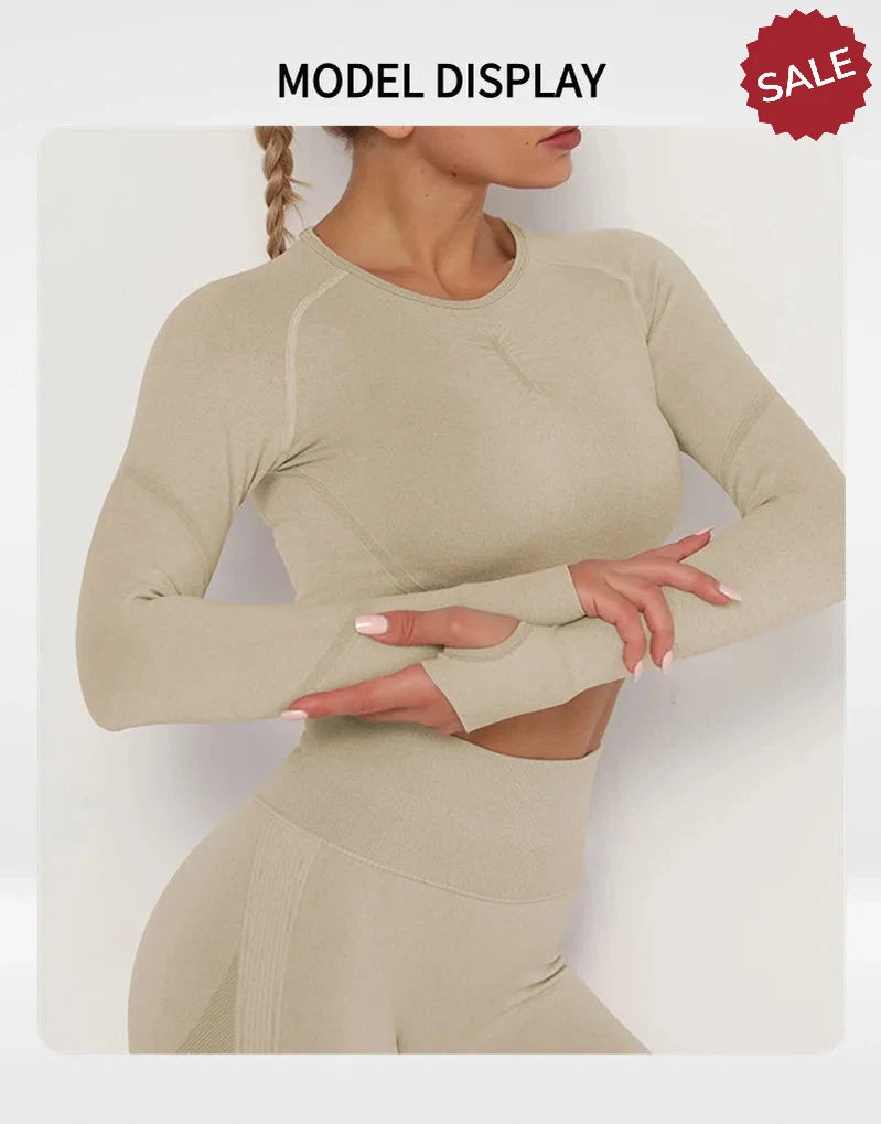 Long Sleeve Yoga and Workout Top for Women