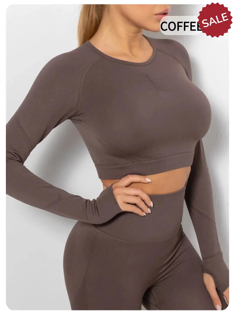 Long Sleeve Yoga and Workout Top for Women