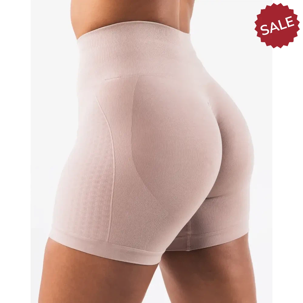 NCLAGEN Women’s Seamless Gym Yoga Shorts – High Waist Butt Scrunch Leggings