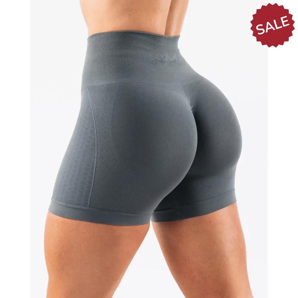 NCLAGEN Women’s Seamless Gym Yoga Shorts – High Waist Butt Scrunch Leggings