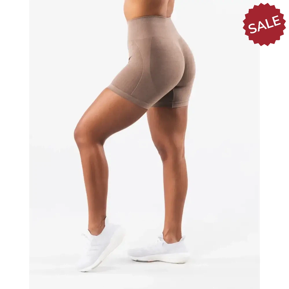 NCLAGEN Women’s Seamless Gym Yoga Shorts – High Waist Butt Scrunch Leggings