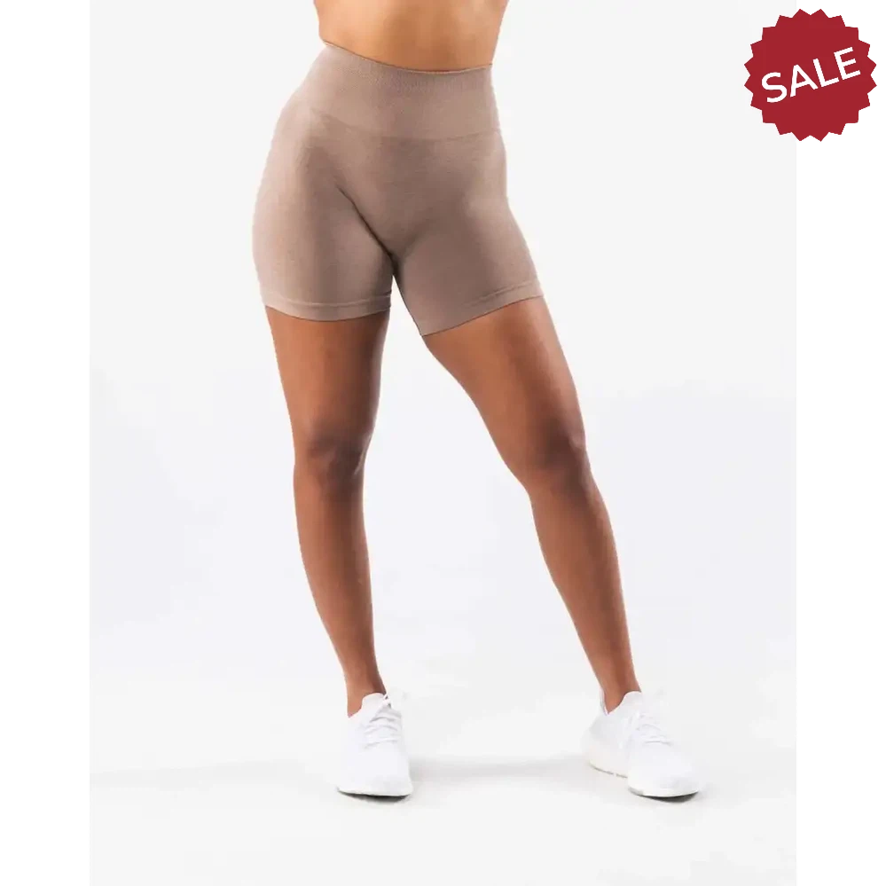 NCLAGEN Women’s Seamless Gym Yoga Shorts – High Waist Butt Scrunch Leggings