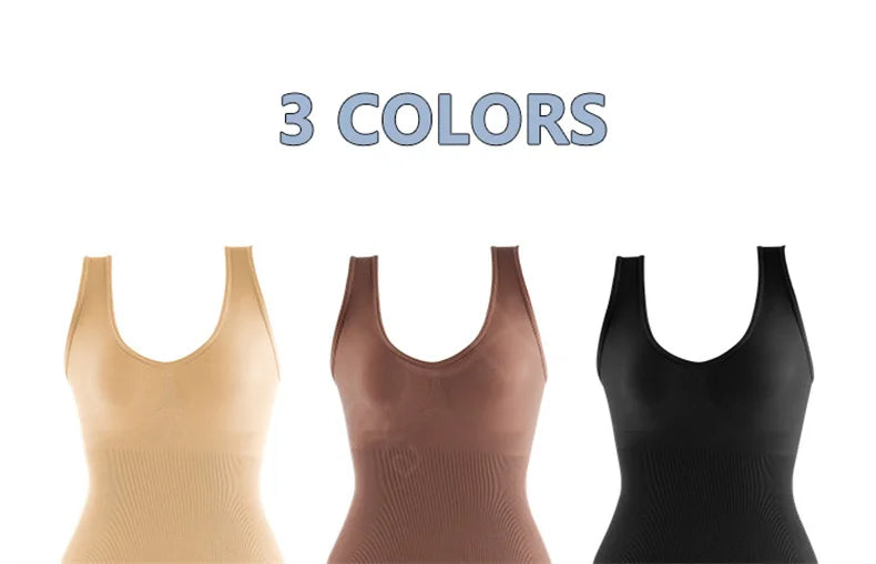 Plus Size Butt Lifter Bodysuit – Open Crotch Tummy Control