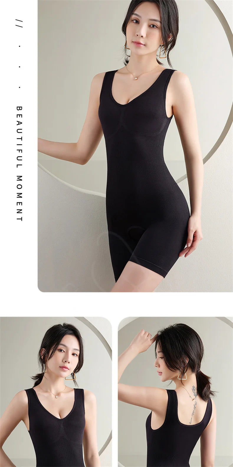 Plus Size Butt Lifter Bodysuit – Open Crotch Tummy Control