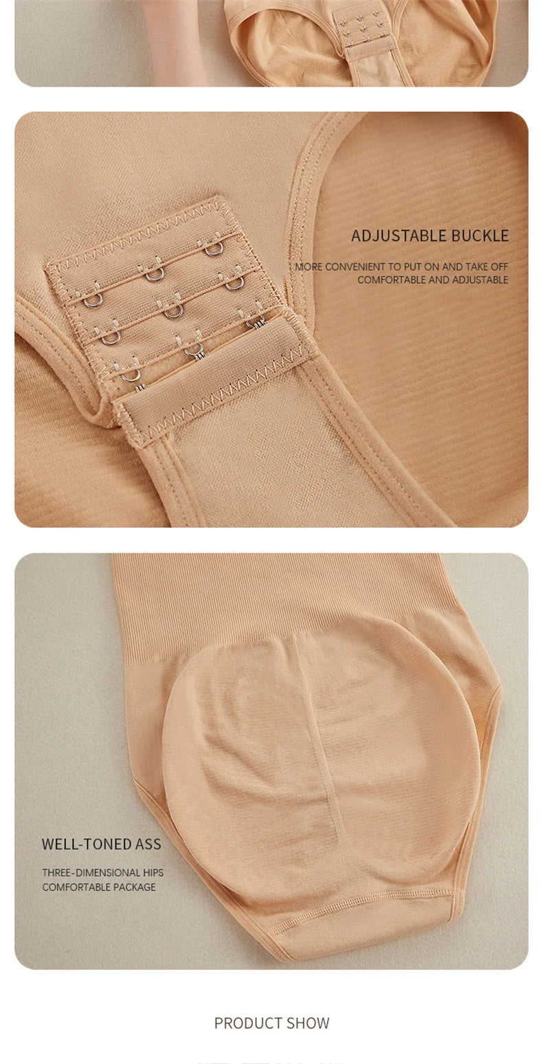 Plus Size Butt Lifter Bodysuit – Open Crotch Tummy Control