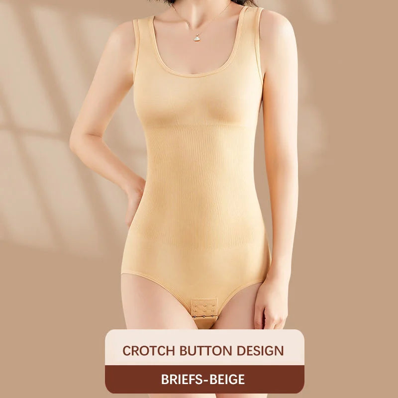 Plus Size Butt Lifter Bodysuit – Open Crotch Tummy Control
