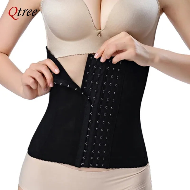 Qtree Slimming Waist Trainer Belt – Firm Tummy Control