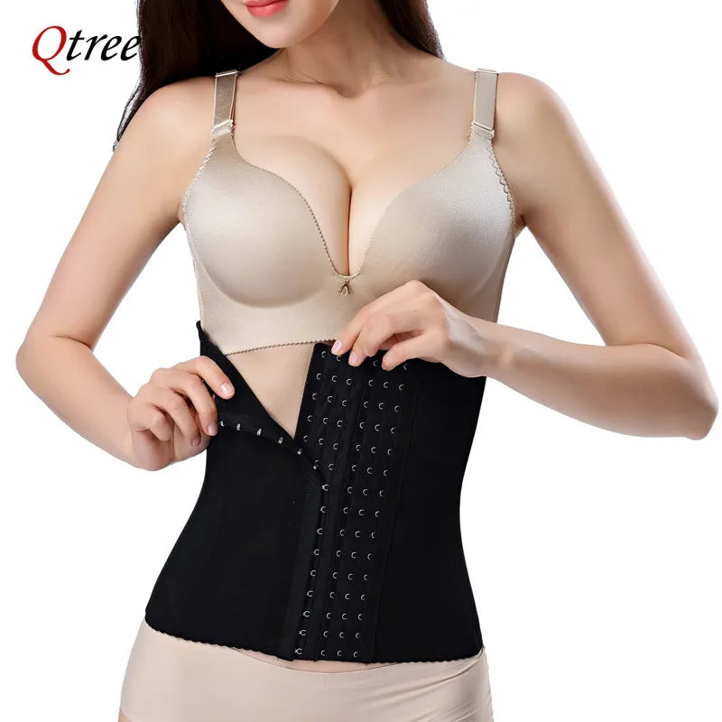 Qtree Slimming Waist Trainer Belt – Firm Tummy Control