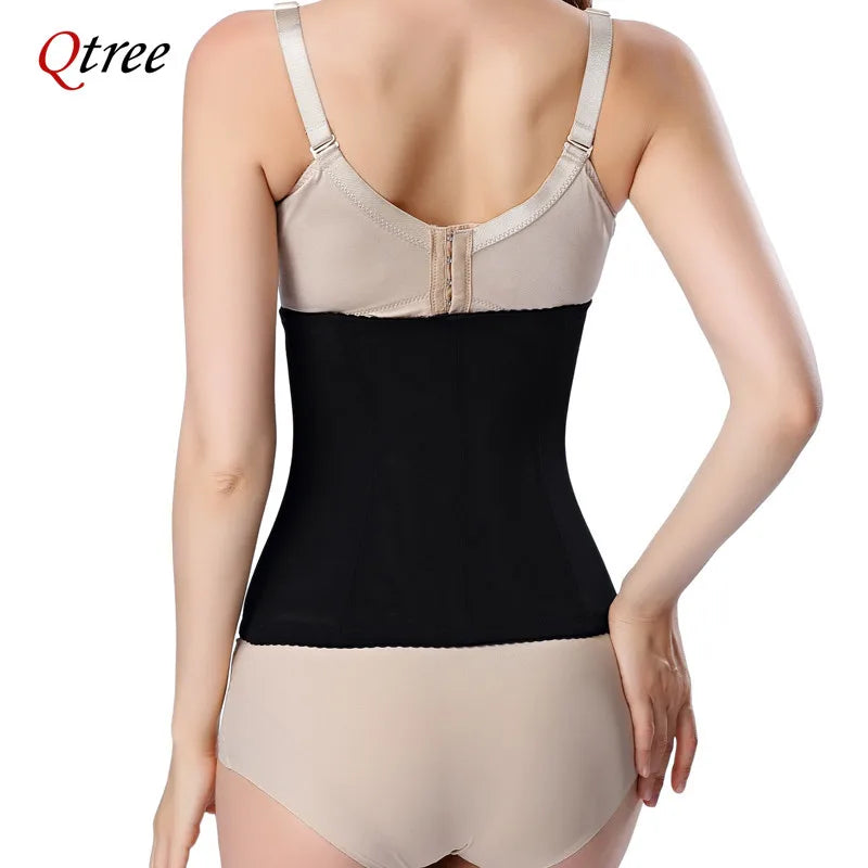 Qtree Slimming Waist Trainer Belt – Firm Tummy Control