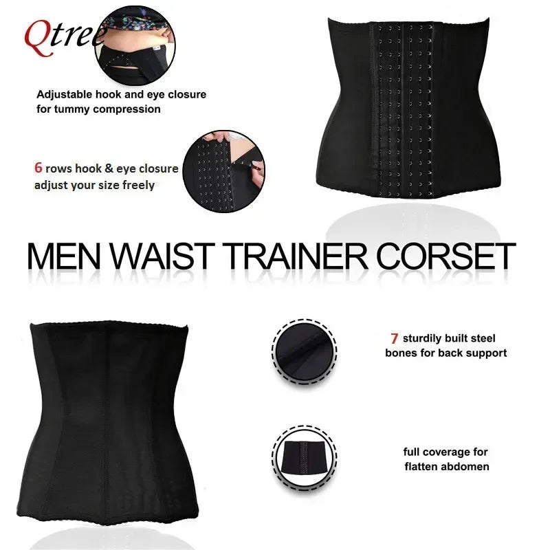 Qtree Slimming Waist Trainer Belt – Firm Tummy Control