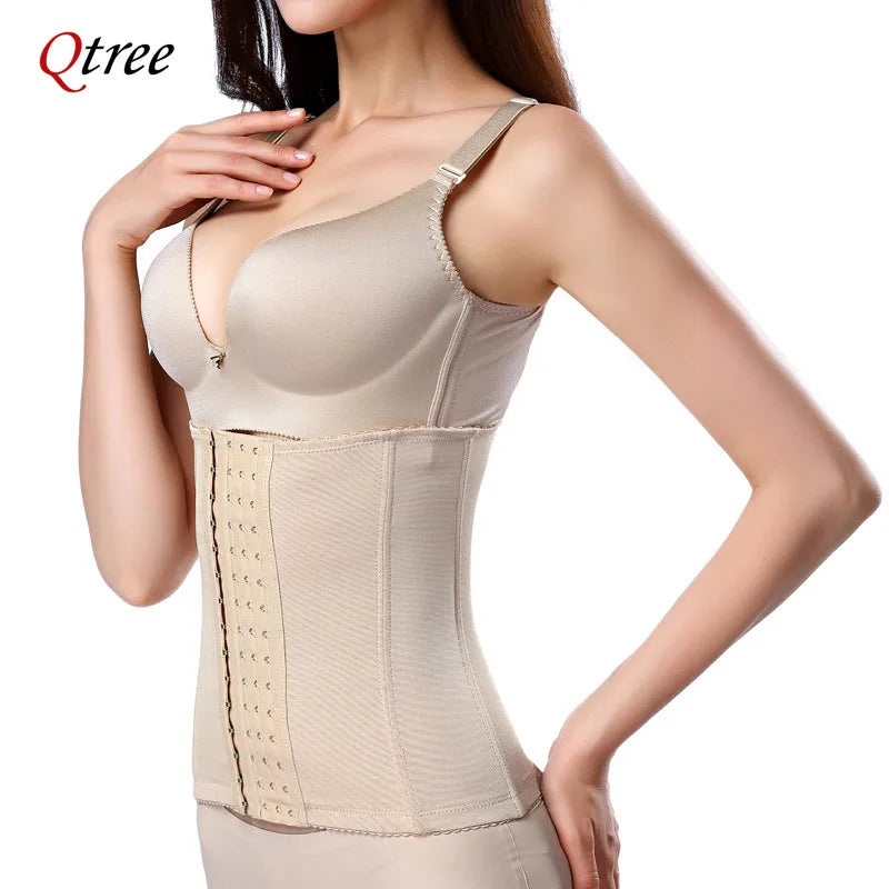 Qtree Slimming Waist Trainer Belt – Firm Tummy Control
