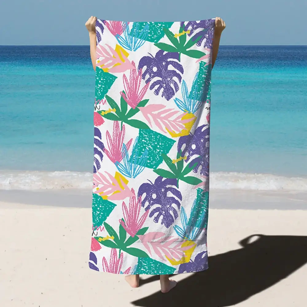 Quick-Drying Microfiber Beach Towel - Oversized 35x71in, Super Absorbent