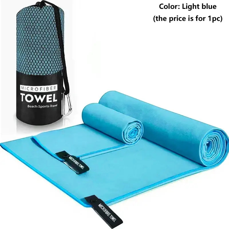 Quick-Drying Portable Beach Sports Towel 40x80/76x152CM - Swimming, Beach, Fitness, Camping