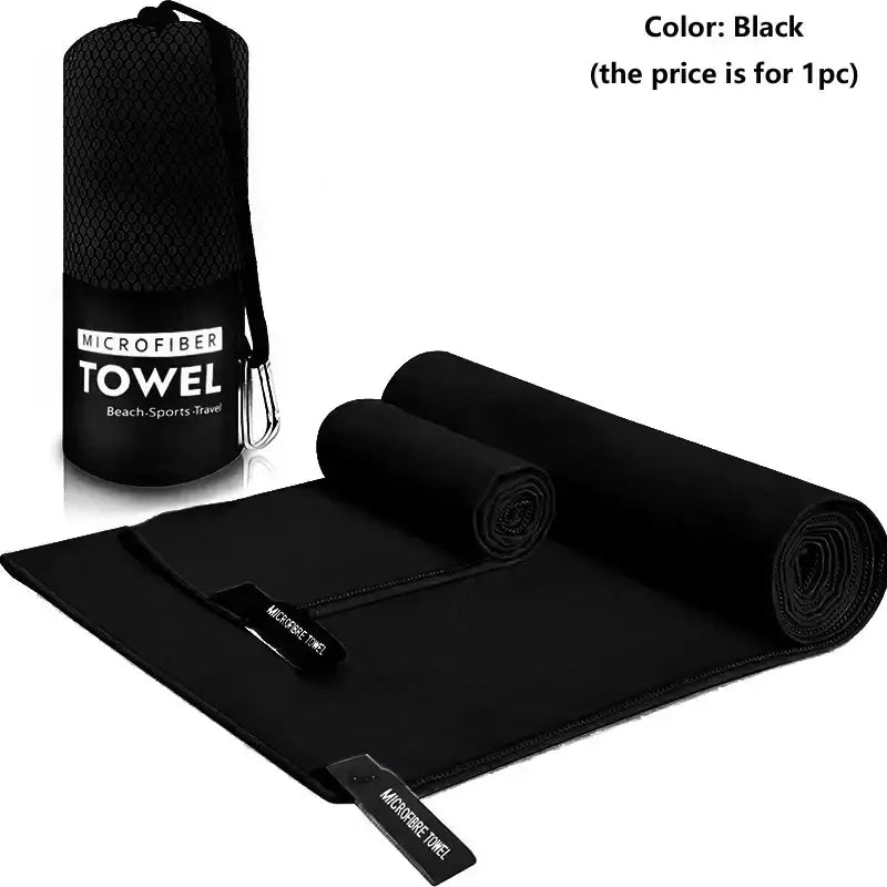 Quick-Drying Portable Beach Sports Towel 40x80/76x152CM - Swimming, Beach, Fitness, Camping