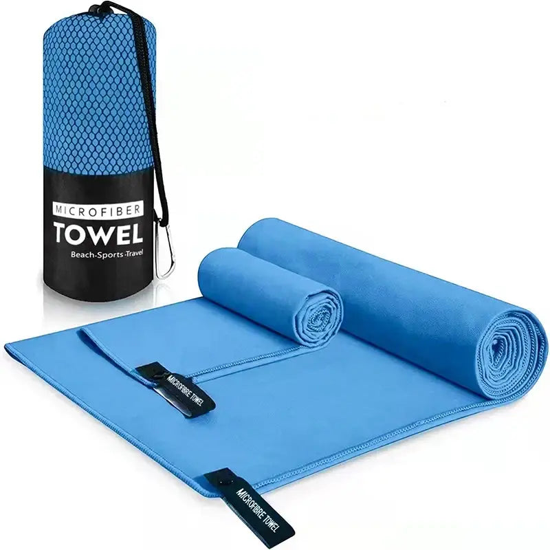 Quick-Drying Portable Beach Sports Towel 40x80/76x152CM - Swimming, Beach, Fitness, Camping