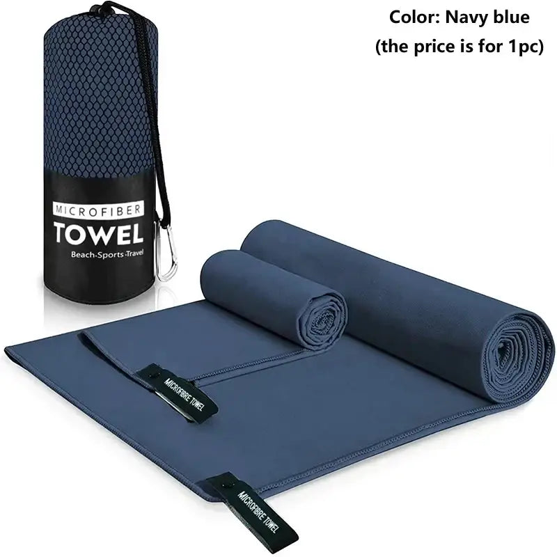 Quick-Drying Portable Beach Sports Towel 40x80/76x152CM - Swimming, Beach, Fitness, Camping