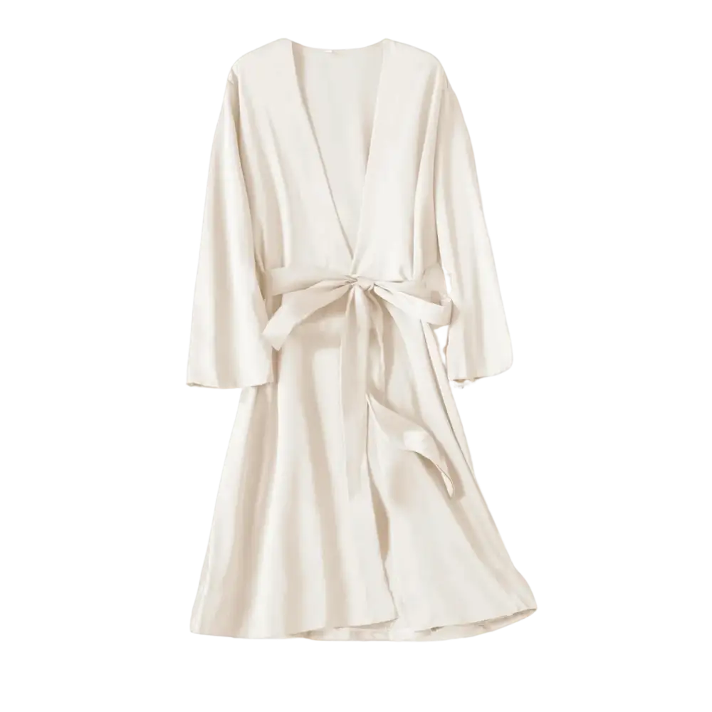 Satin Robe Female Intimate Lingerie Sleepwear Silky Bridal Wedding Gift Casual Kimono Bathrobe Gown Nightgown Sexy Nightwear