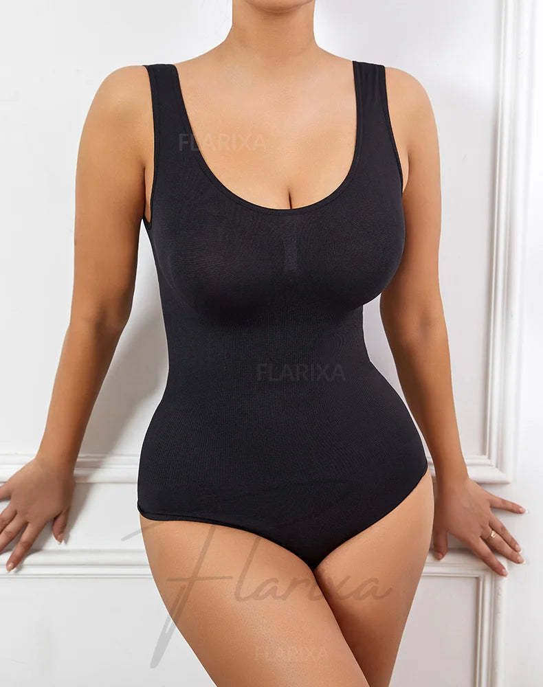 Seamless Plus Size Bodysuit – Postpartum Butt Lift Shapewear