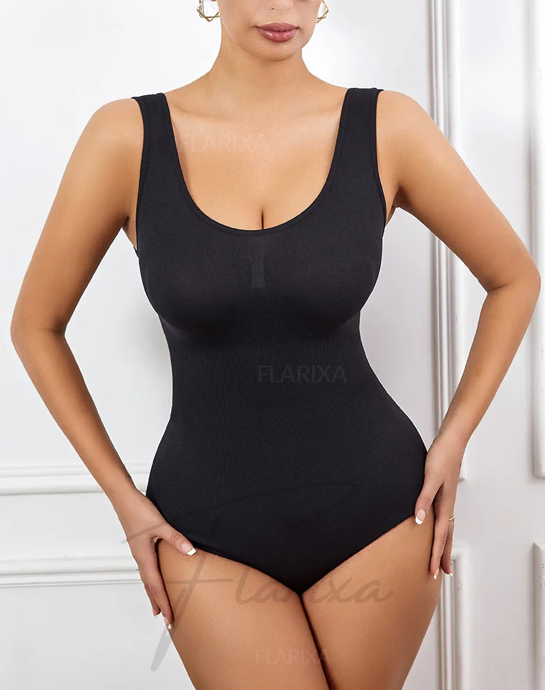 Seamless Plus Size Bodysuit – Postpartum Butt Lift Shapewear