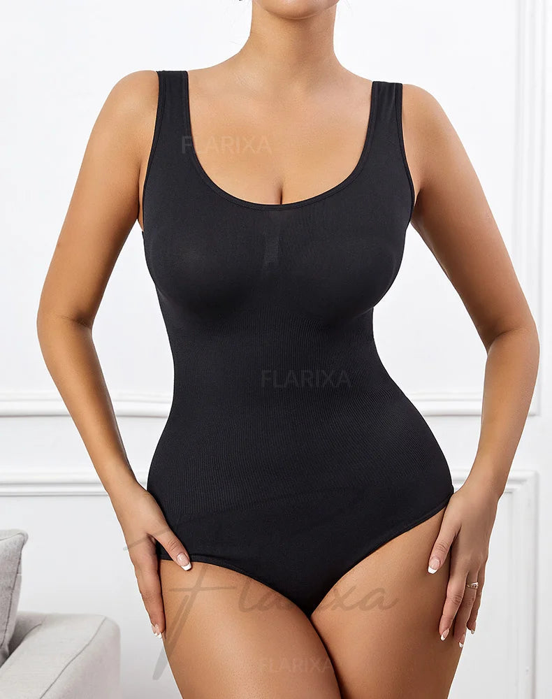 Seamless Plus Size Bodysuit – Postpartum Butt Lift Shapewear