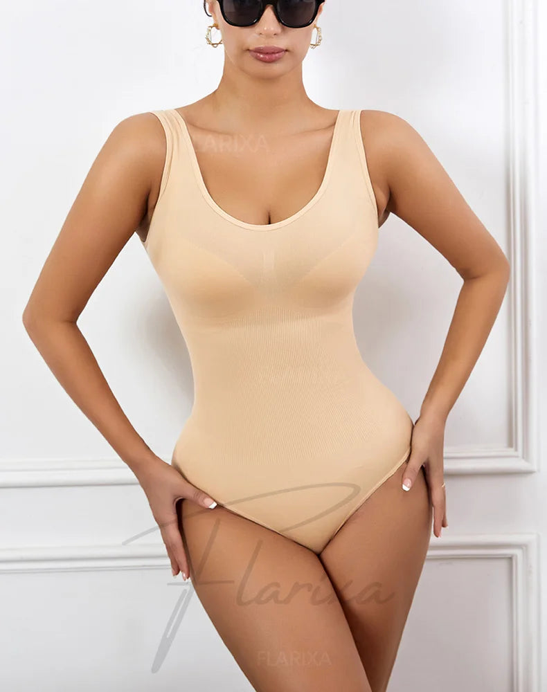 Seamless Plus Size Bodysuit – Postpartum Butt Lift Shapewear