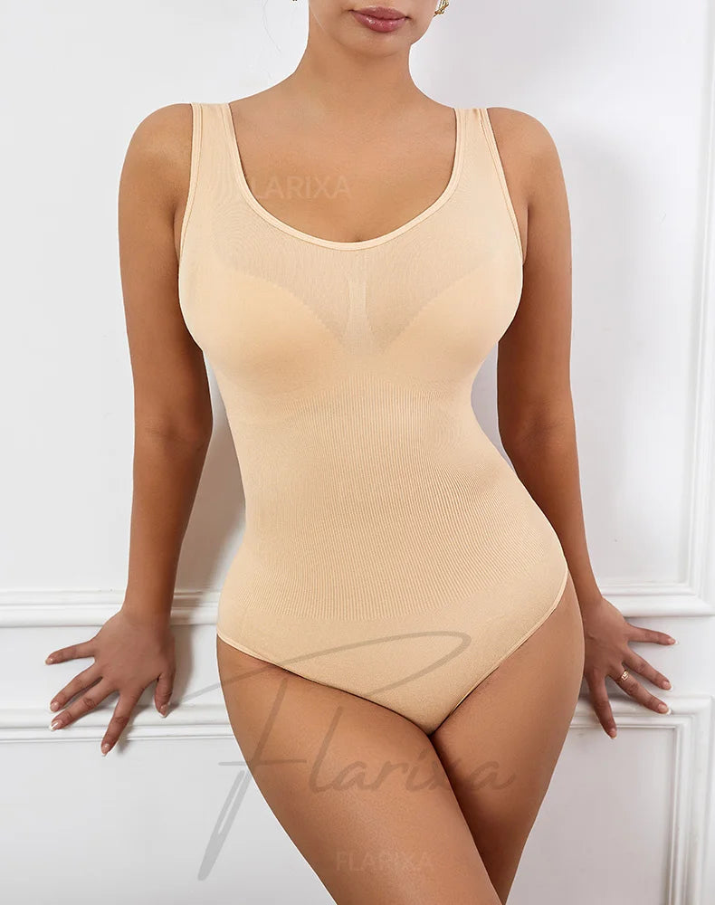 Seamless Plus Size Bodysuit – Postpartum Butt Lift Shapewear