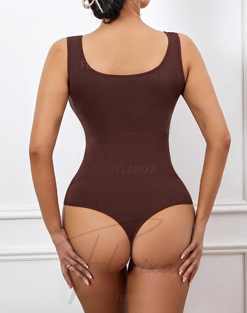 Seamless Plus Size Bodysuit – Postpartum Butt Lift Shapewear