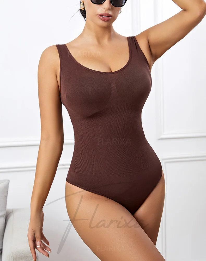 Seamless Plus Size Bodysuit – Postpartum Butt Lift Shapewear
