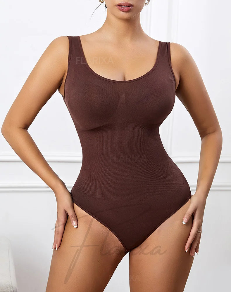 Seamless Plus Size Bodysuit – Postpartum Butt Lift Shapewear