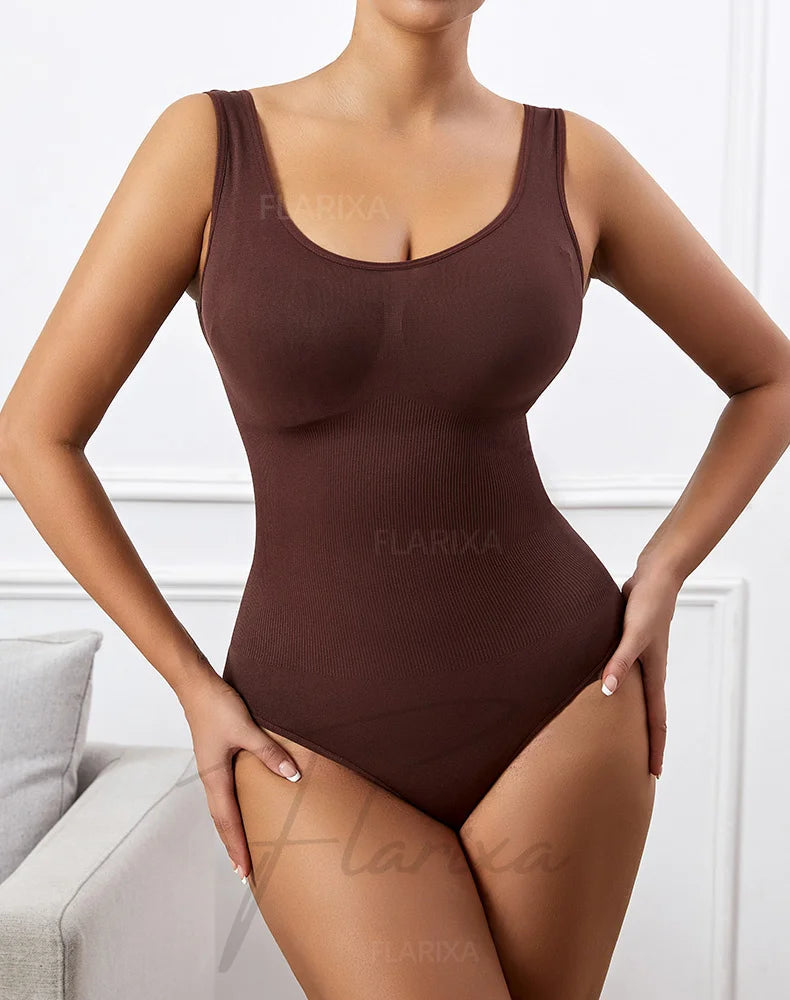 Seamless Plus Size Bodysuit – Postpartum Butt Lift Shapewear